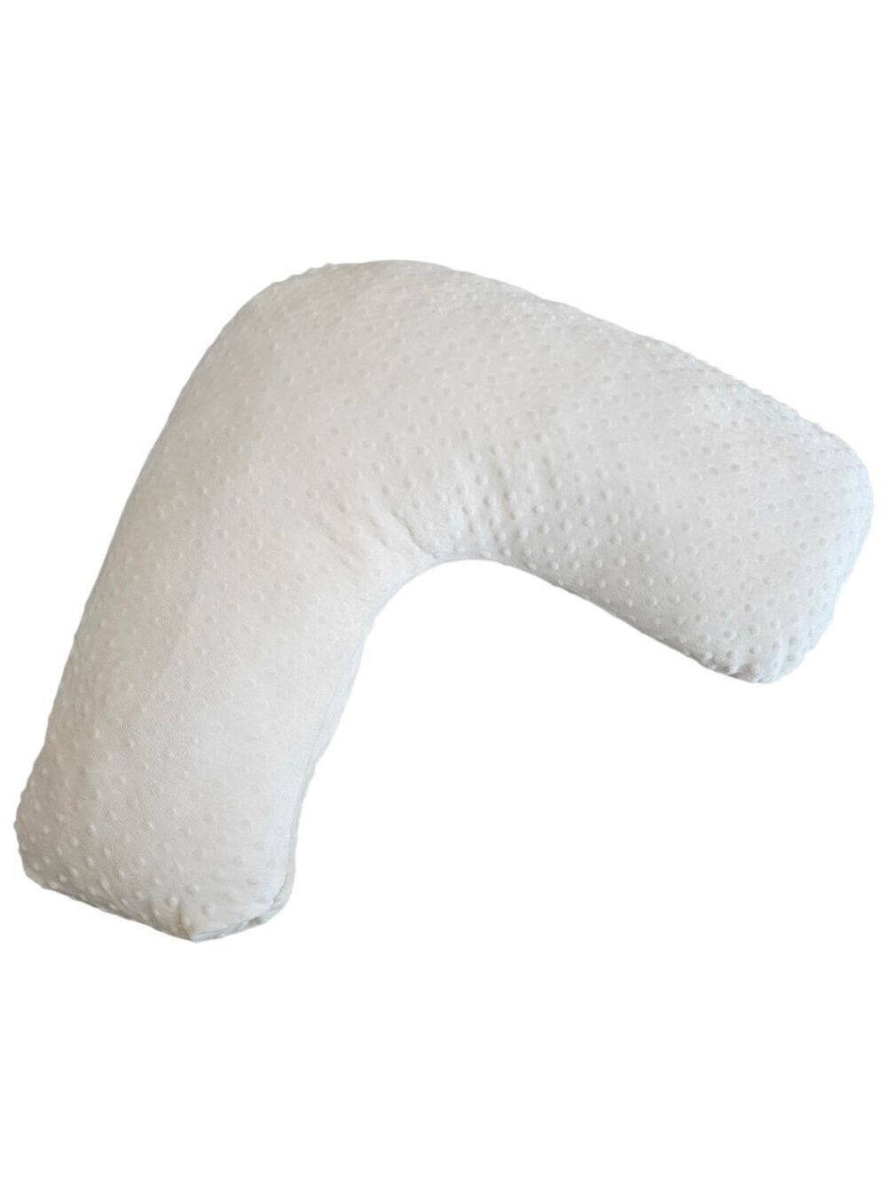 Jolly Jumper Nursing Pillow | White Plush Breastfeeding Support Cushion